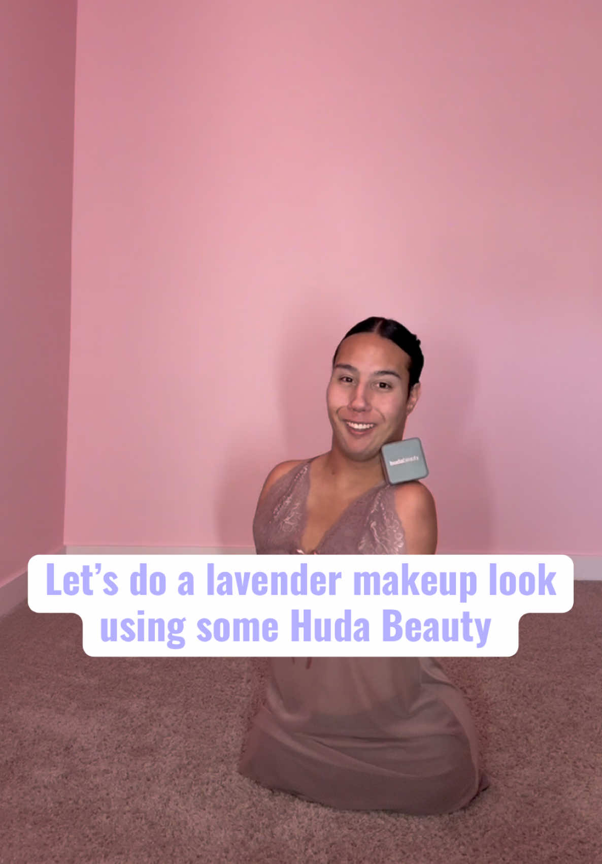 @Huda Beauty I’m obsessed!💕 #CapCut #fyp #viralvideo #trending #makeup #tutorial #glam #lavender #hudabeauty #ube #settingpowder #beautytips 