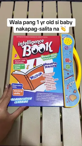 Wala pang 1 yr old si baby nakapag-salita na 👏 #fyppppppppppppppppppppppp #bookforkids #educationalbook 