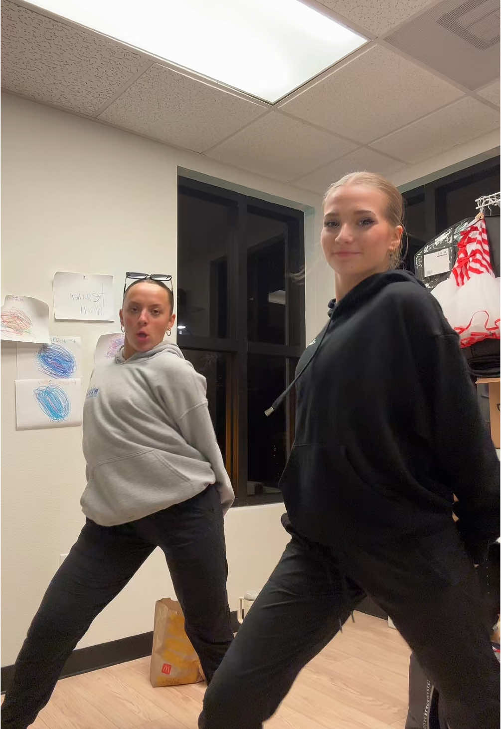 Peep the McDonald’s in the back. We looked chopped pls forgive #dance #fyp #practice @giada 