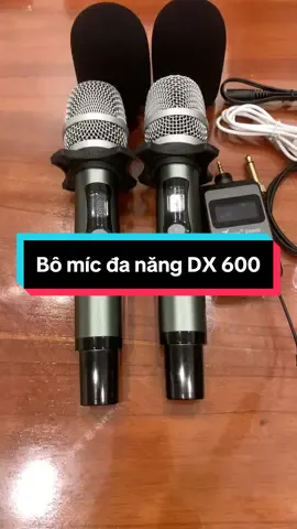 Bộ míc đa năng DX 600 dùng cắm trực tiếp trên xe oto loa kéo.loa sách tay vvv.hát và nghe nhạc#hoangnamaudio 