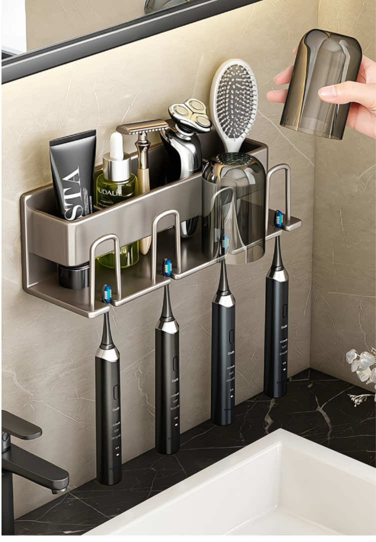 Kệ để bàn chải đánh răng AKICHI treo tường bằng keo dán không cần khoan, chất liệu nhôm hàng không cao cấp chống gỉ #akichi #akichistore #akichishop #trending #xuhuong #thinhhanh #fyb #giadungthongminh #giadungtienich #giadungtienloi #nhatam #viraltiktok #viralvideo #banchaidanhrang #kemdanhrang #phukiennhatam #nhatam #giatreobanchaidanhrang #kedebanchaidanhrang #kebanchaidanhrang