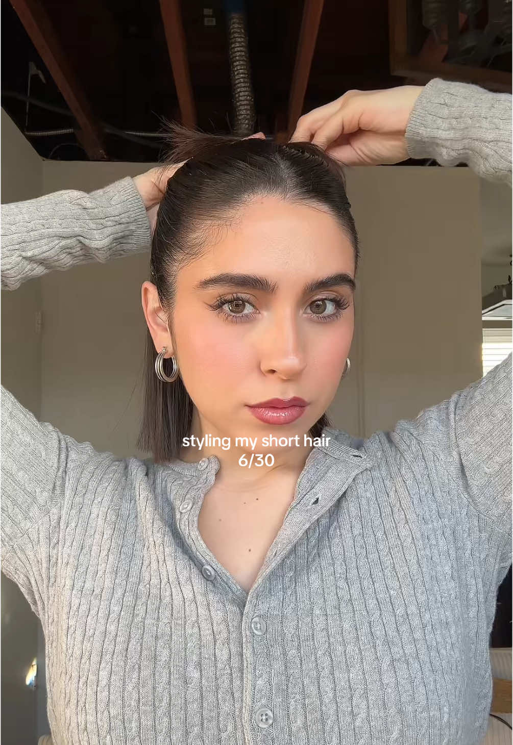 sleek half up, half down💫 products linked in bio under shopmy💓 @TRESemmé extra hold gel @ghd USA platinum + styler  #shorthairstyles #bobhairstyle #shorthair #halfuphalfdown #shorthairgirl #halfuphalfdownhairstyle #hairstylesforshorthair #sleekhair #easyhairstyles #hairstyle #hairtok #hair 
