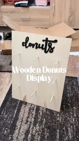 Affordable Donut Display Stand na perfect sa handaan 🥰 #woodendonutstand #donuts #woodendonutdisplay #donutholder #teamkahoy #tiktokfinds #aestheticfinds #wooden #fyp #mommyanjvlogs 