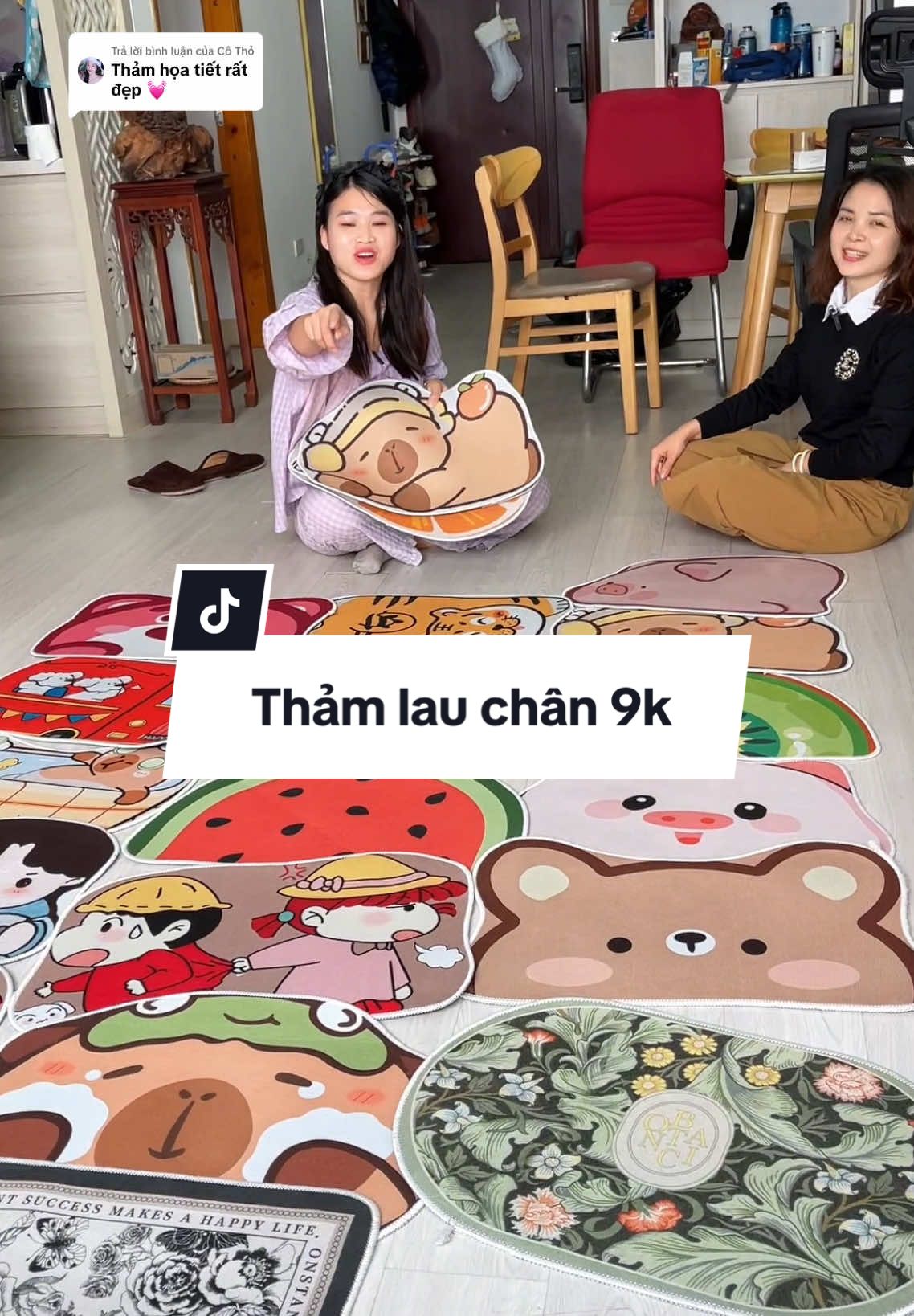 Trả lời @Cô Thỏ Thảm chùi chân 10k, thảm lau chân nhiều mẫu trải nhà tắm, nhà bếp #xuhuong #covannhacua #thảm #thamchuichan #thamlauchan #thảm_chùi_chân #thảm_lau_chân #thambali 