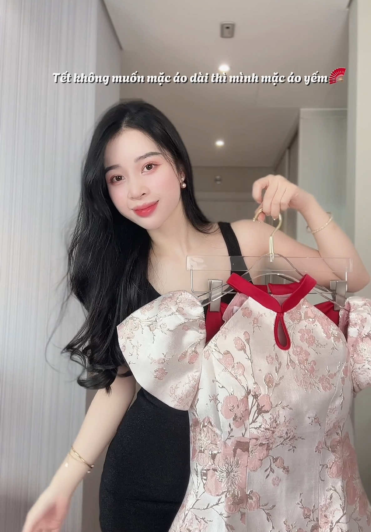 Tết này không mặc áo dài thì mình mặc áo yếm, nhẹ nhàng yêu kiều |#goclamdep #reviewthoitrang #outfitideas #tet2025 #aoyem 