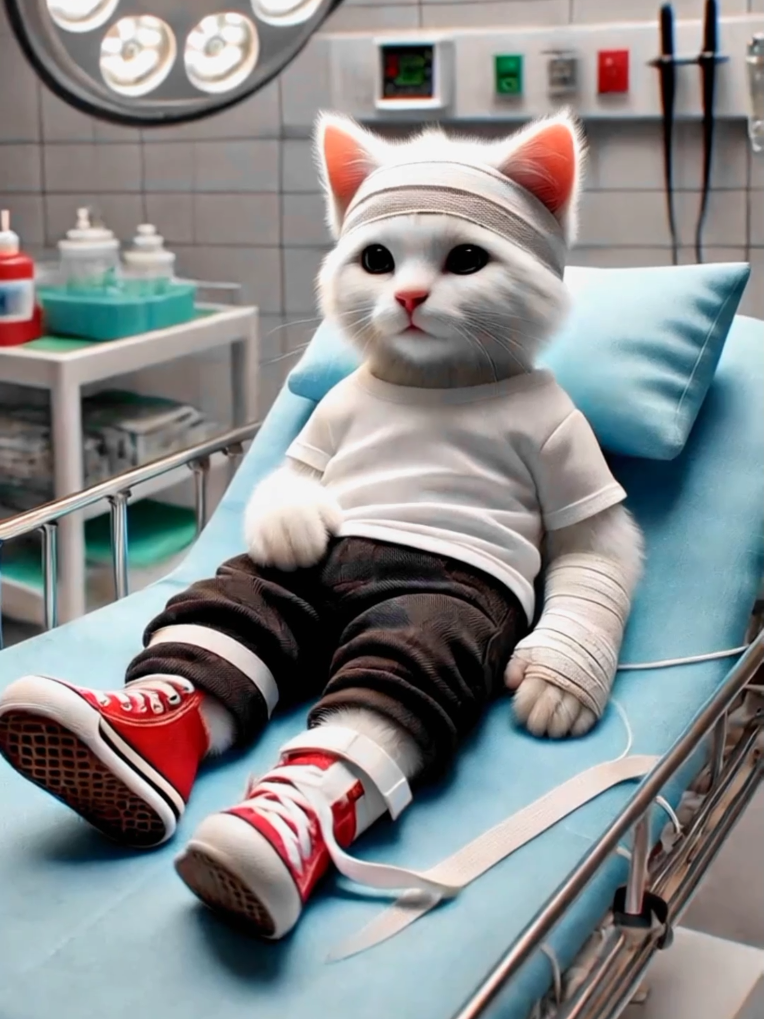 Cat has got accident #ai #catstory #aistory #cutecat #stories