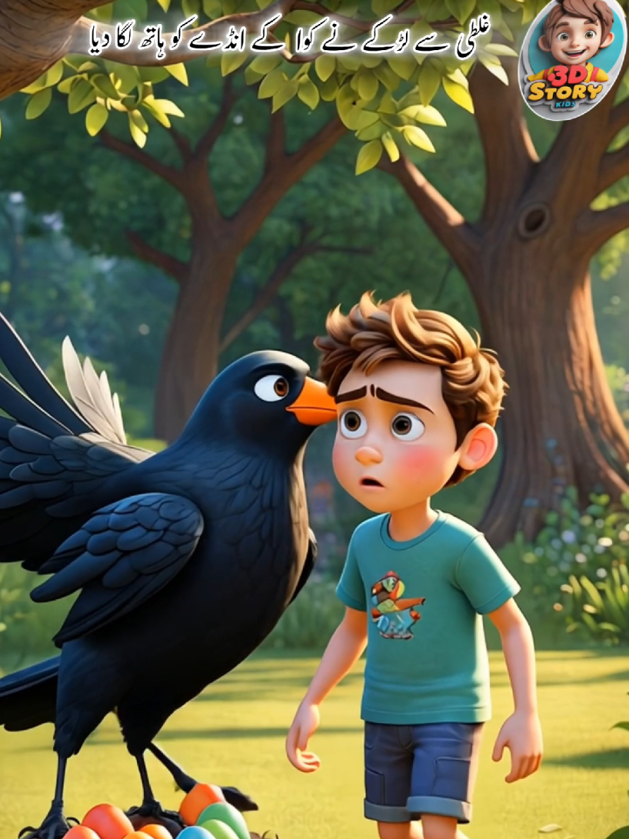 جب ایک لڑکا کوا کا انڈا چرا رہا تھا #foryou#viralviduo #tranding #unfeezmyaccount #crow #natural#urducartoon #childrenstory #clear #pakistsnikidstory #storyurdu #storyurdu #kids #urdukidsstories#kidsstory  #kidsurduanimationvidu 