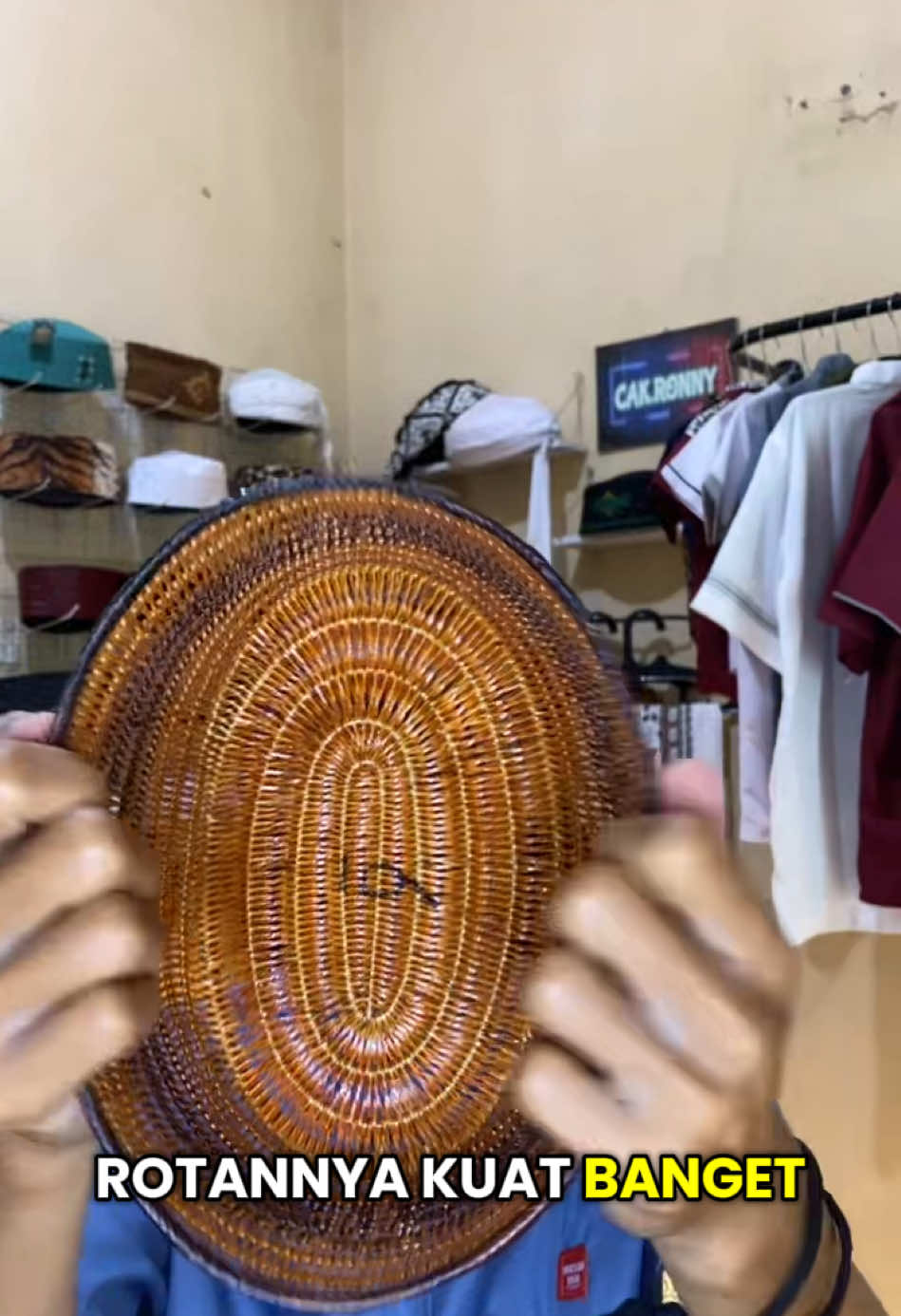 ROTAN GUS DUR ORIGINAL BAHAN ROTAN #pecirotan #peci #fyp #fashionmuslim #outfitcowok 