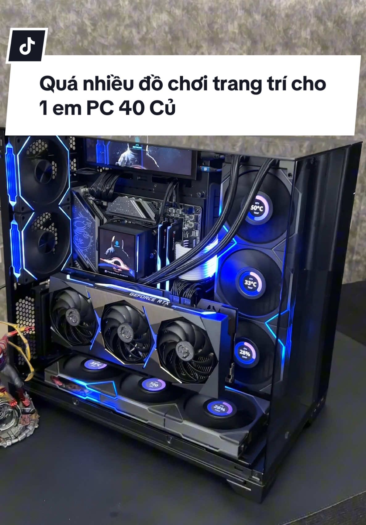 Quá nhiều đồ chơi trang trí cho 1 em PC 40 Củ #metacom #metacomputer #pc #pcgaming #pcsetup #pcbuild #pcgamer #pcbuilding #lianli #msi #thermalright 