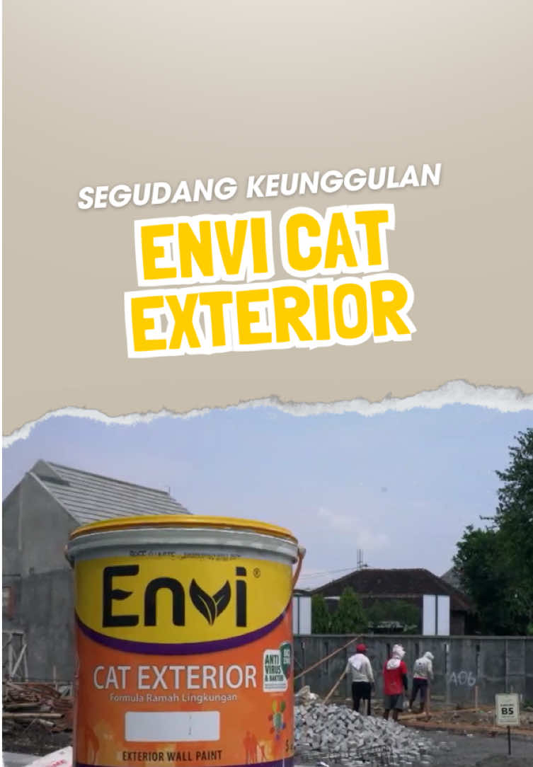Envi CAT EXTERIOR dengan segudang keunggulan teknologi yang ramah lingkungan mampu melindungi dan menjaga tembok eksterior 🏠 Dicat INDACO Yuk! __ #banggabuatanindonesia #dicatindacoyuk