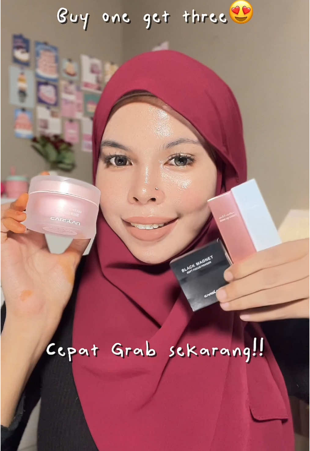 WAJIB BELII LOVE SNGT @Carslanmy  #CARSLAN #carslantoneupcream #makeup #mekauptutorial 