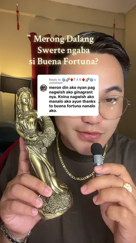 Replying to @🌀🌈♦️Ť À Ň♦️🌈🌀 Napaka Swerte ni Buena Fortuna #blindfoldedfortunastatue #buenafortuna #greekmythology #goddess #fengshui #luckycharms #pampaswerte 