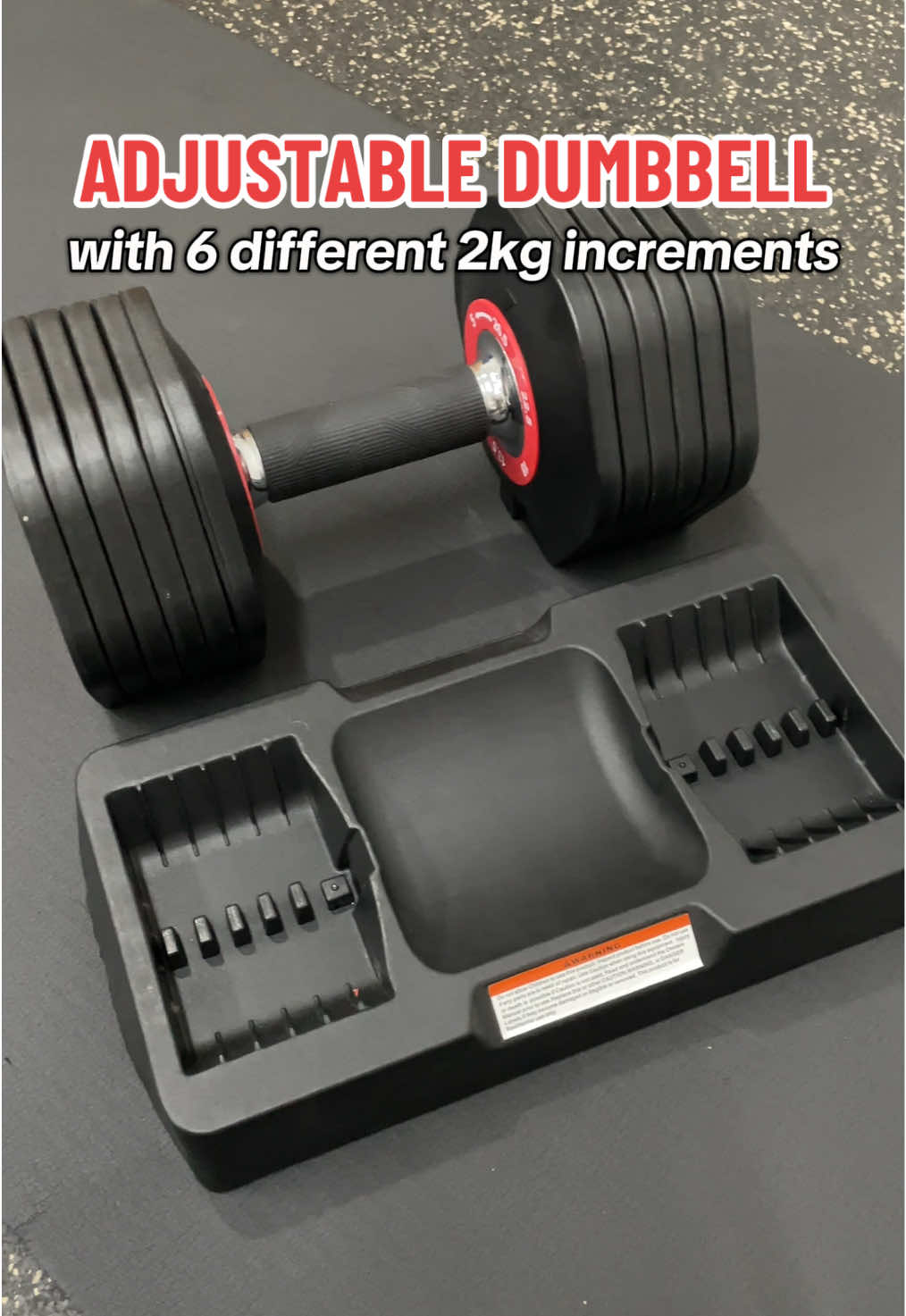 Adjustable Dumbbell 12KG/26.5 LBS w/ different 2kg increments from 2-12 Kg per piece 💪 #adjustabledumbbell #gym #homeworkout #dumbbell #fyp #weightlifting #dumbbellset 