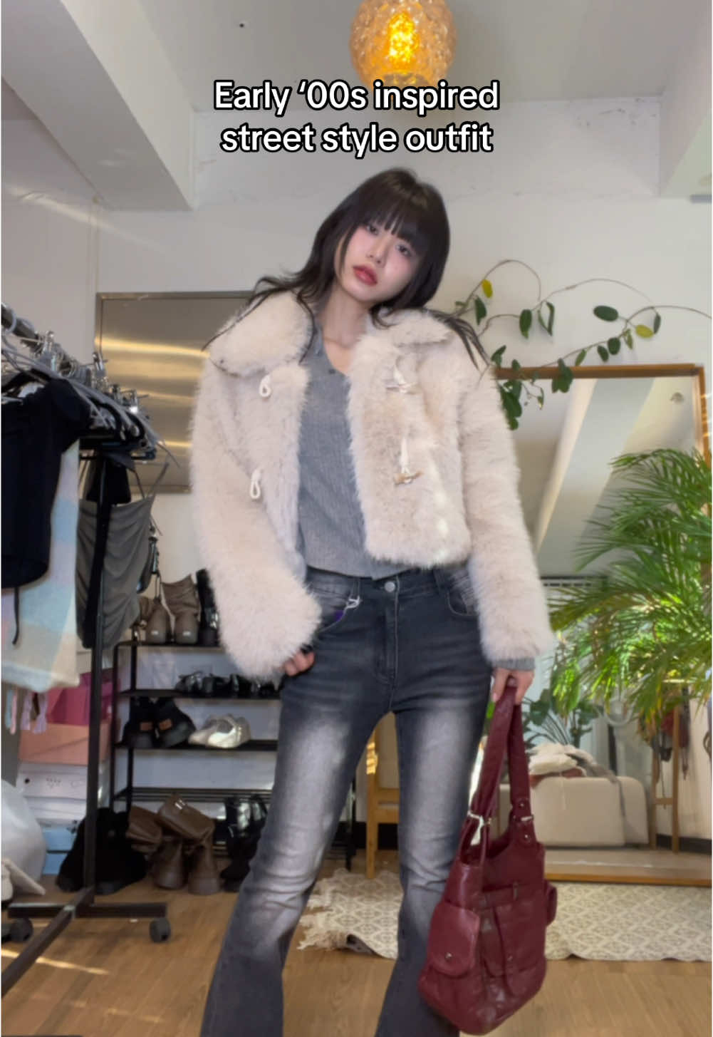 Cute 2000s y2k winter outfit inspo (link in bio to shop this look) #winterfashion #fashiontrends #y2kfashion #casualoutfits #y2kaesthetic #2000s #2000sfashion #2000saesthetic 