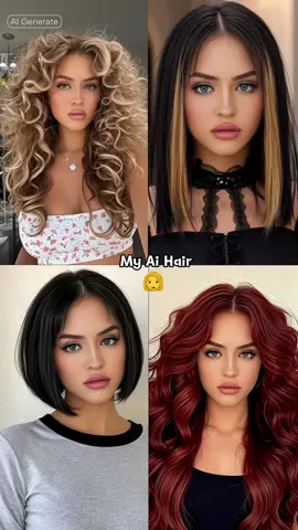 Curly hair trend. CapCut template  #permhair #aifilter #hairtrend 