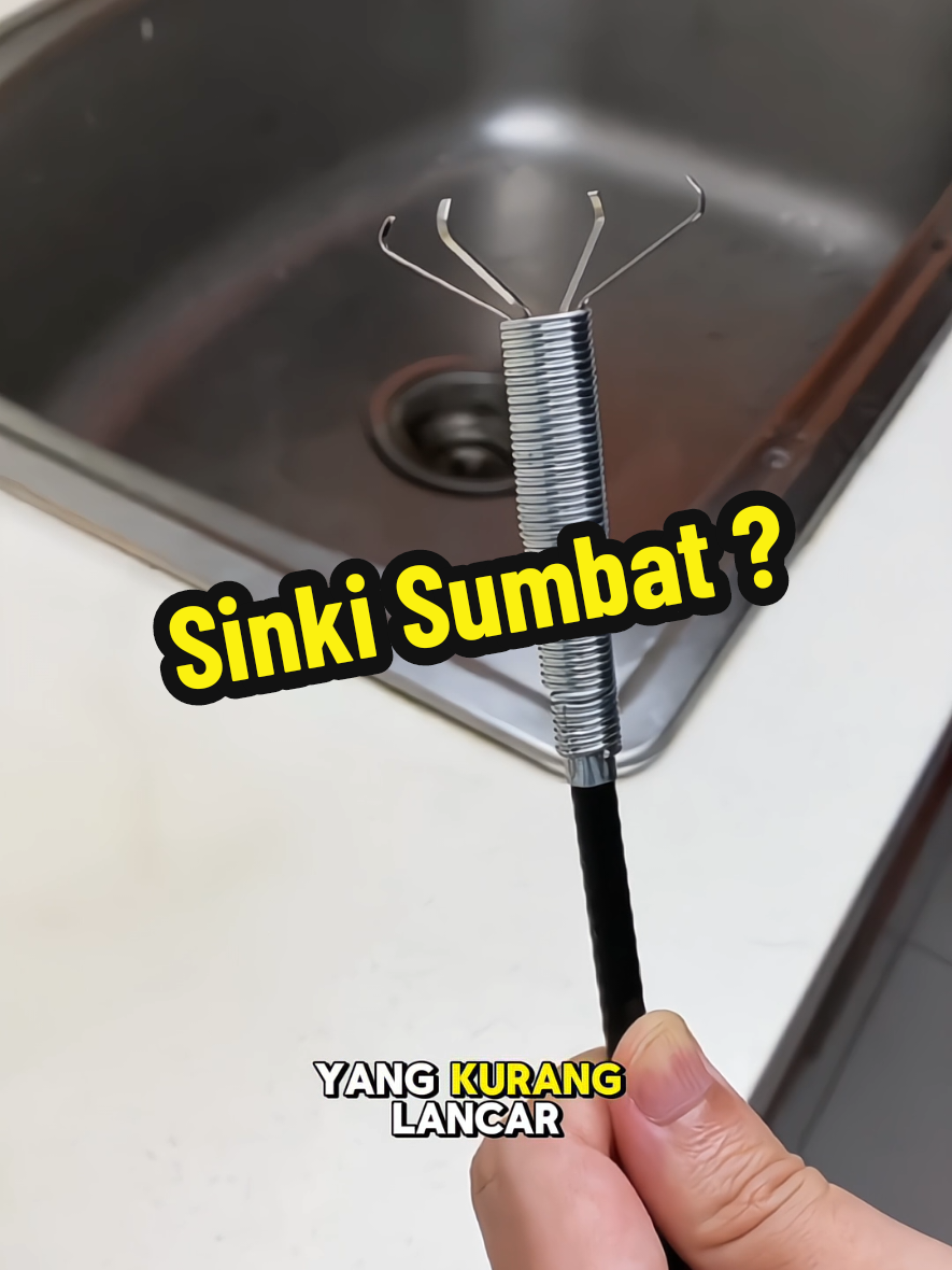 Sinki sumbat? Saluran air bilik mandi sumbat disebabkan gumpalan rambut atau sampah? Guna ni je.. #goodthing #sinkidapur #bilikairsumbat 