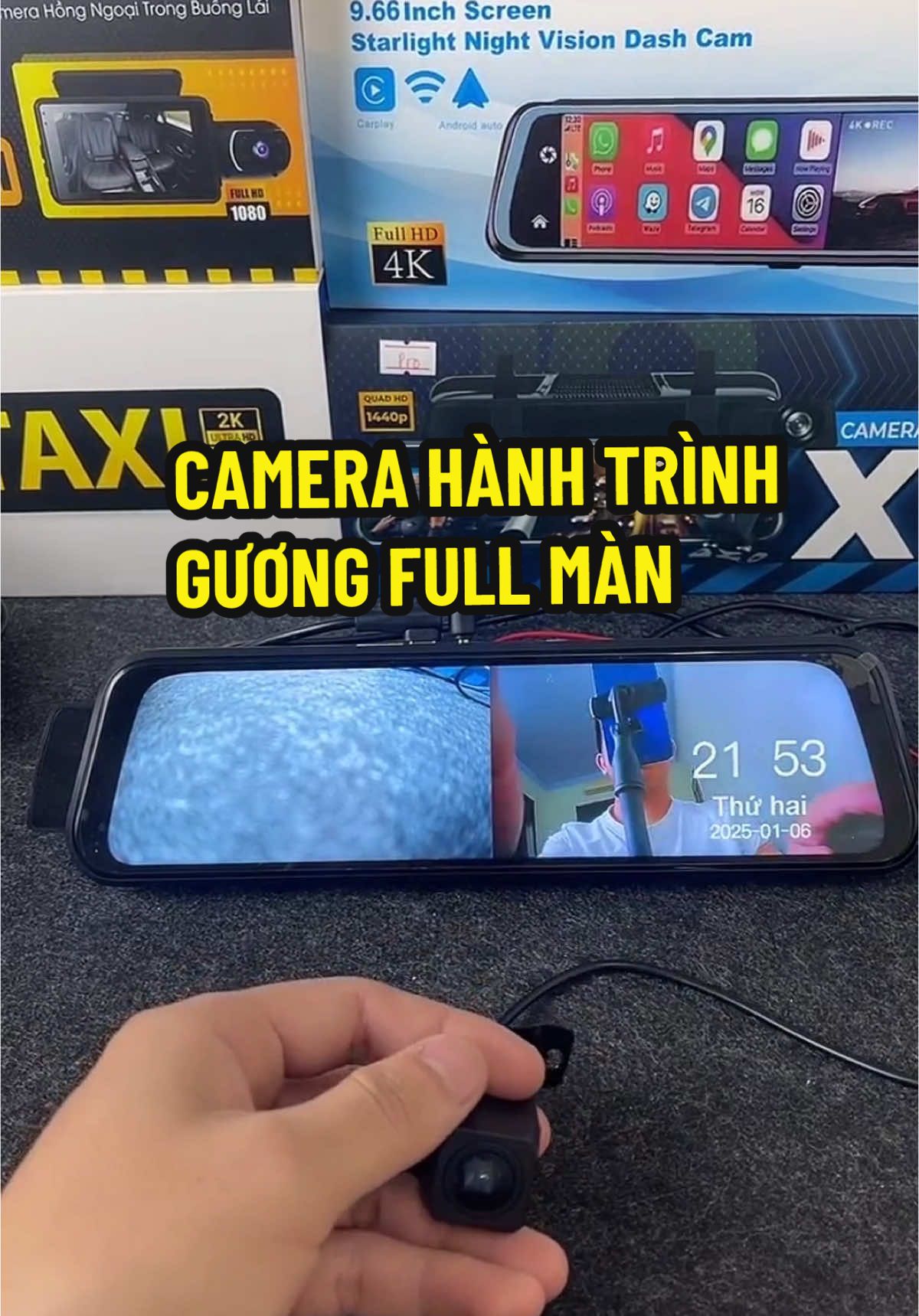 Live nhiều ae hỏi quá các bác ạ vì cam gương full màn này quá ngon #camerahanhtrinhoto #laixe #giaothong #camhanhtrinh #phukienoto #boncarautospa 