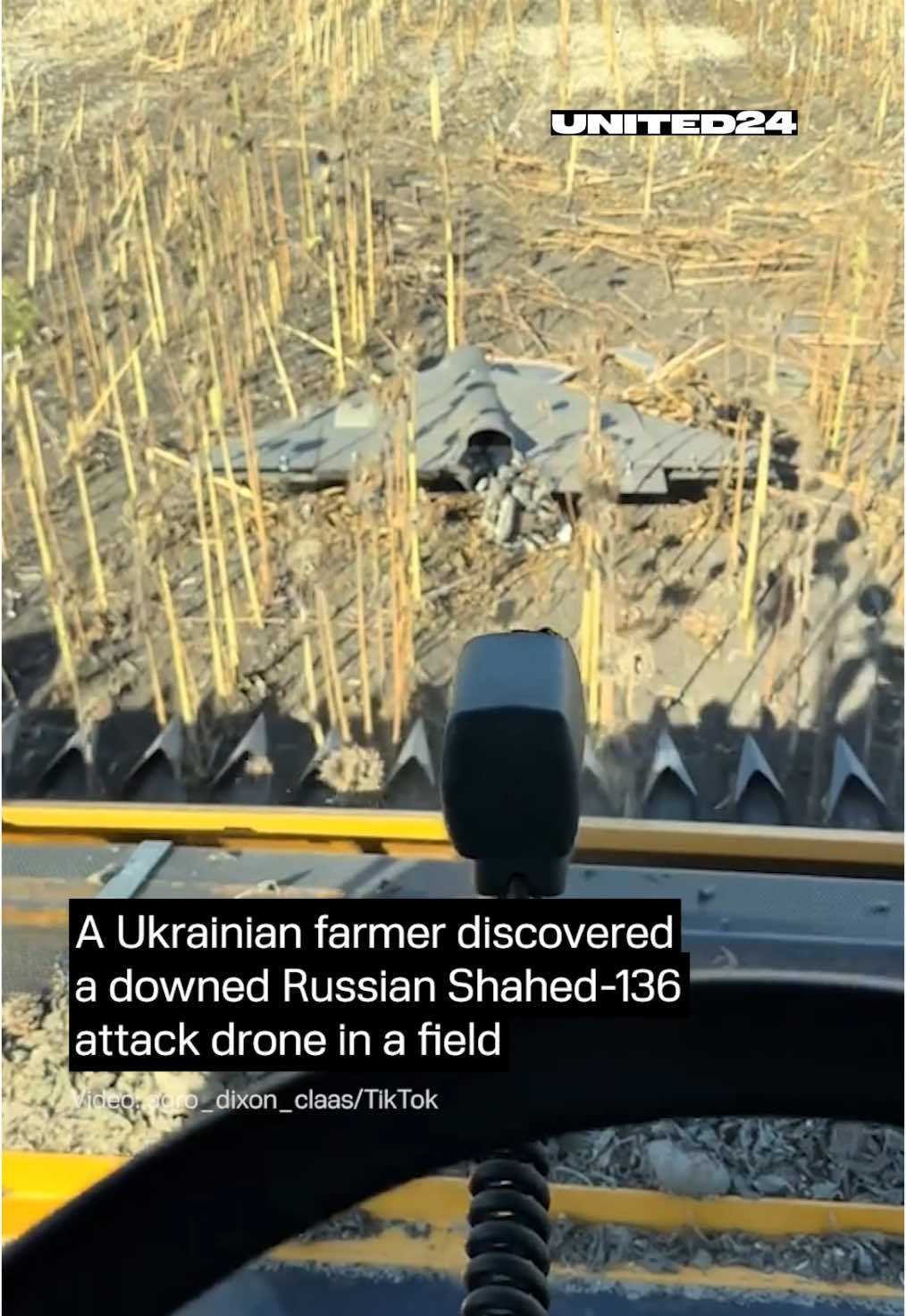 Ukrainian farmers routine #farmer #shahed136 #drone 