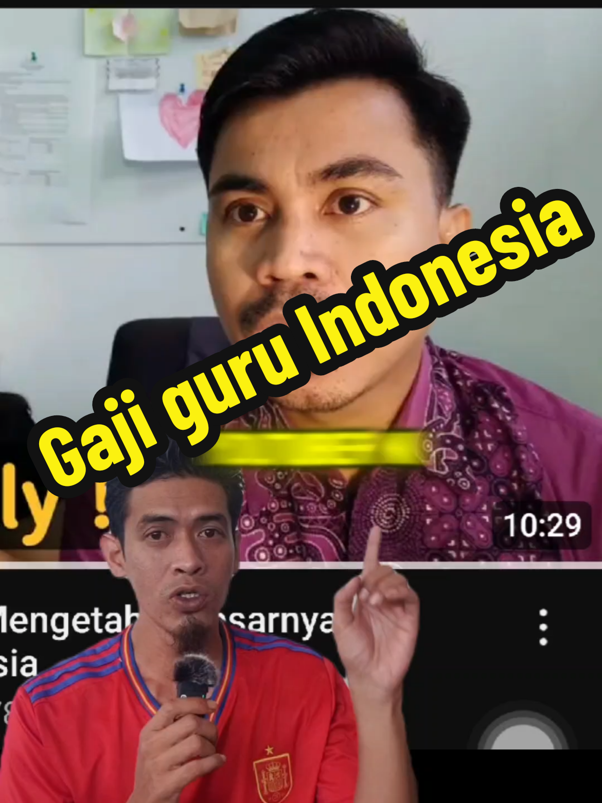Perbezaan antara gaji guru di Indonesia dan gaji guru di Malaysia. 