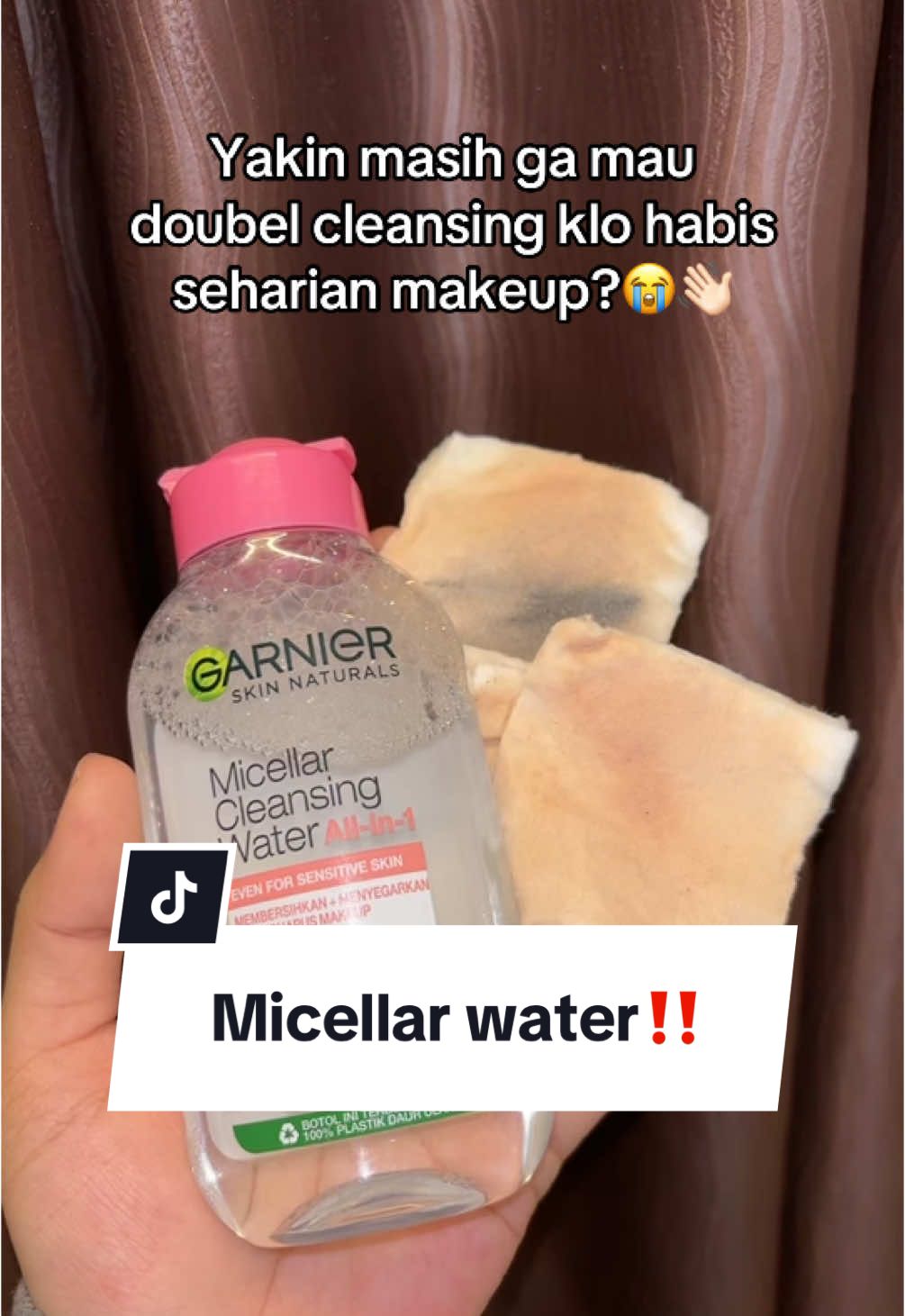 Team yang oilyskin pori pori besar kayanya ga bisa skip deh! 😭🙏🏻 #garniermwbb #nothingcleansbetterthantheoriginal #micellarwater 