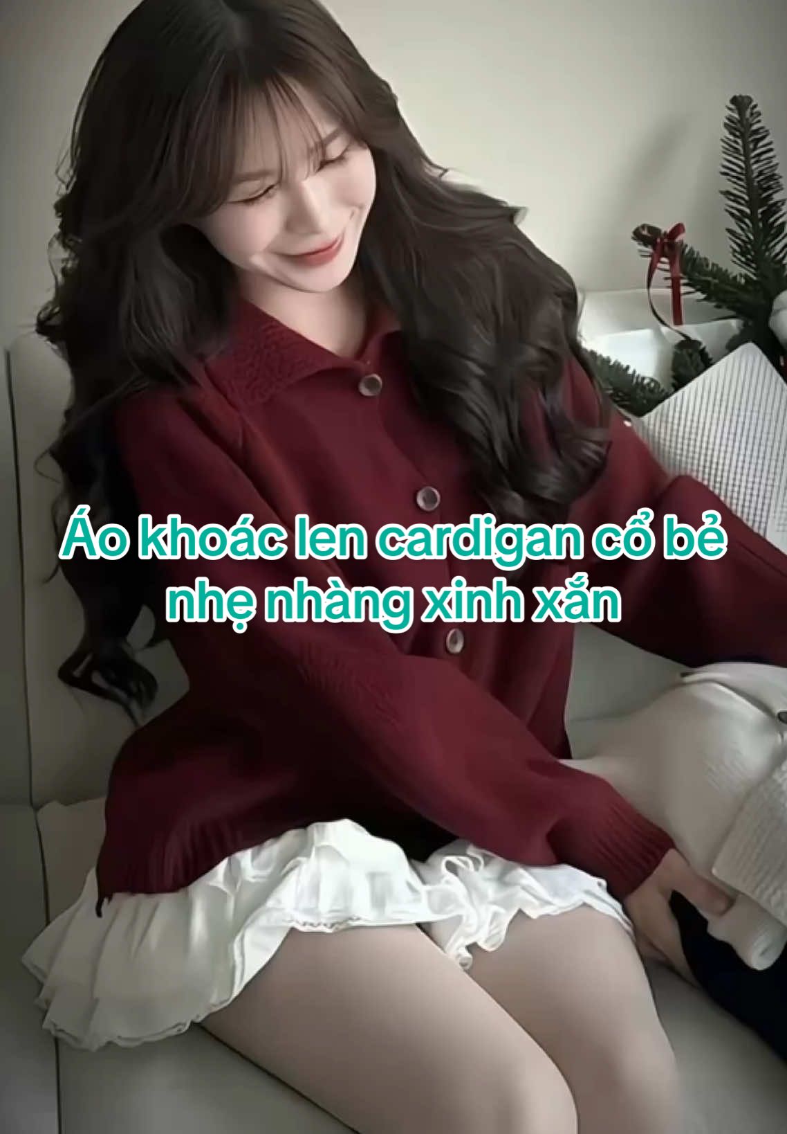 Áo khoác len cardigan cổ bẻ nhẹ nhàng xinh xắn #aokhoaclen #aokhoaclencardigan #aokhoaccardigannu #outfit #thoitrang #xuhuong #xuhuongtiktok #fyp #thanhluanshop #samtetbaovui 