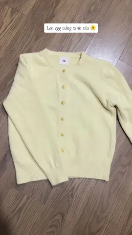 Len egg vàng xinh xỉu 🌼🌼 #áolennữ #aolenxinh #tet2025 #xuhuongthoitrang 