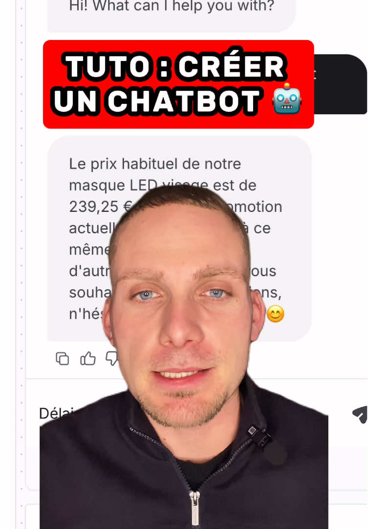 Comment créer une Chatbot en 5 minutes ?  #chatbot #chatbots #ia #intelligenceartificielle #ecommerce #shopify #chatgpt 