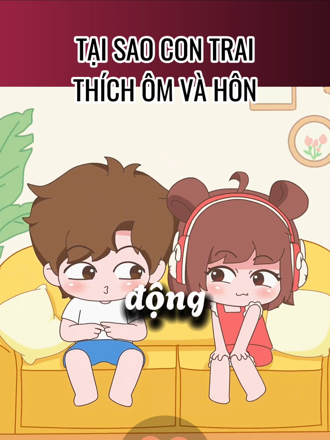 Tại sao con trai thích ôm và hôn 🤔 #hoathinh #langman #yêu 