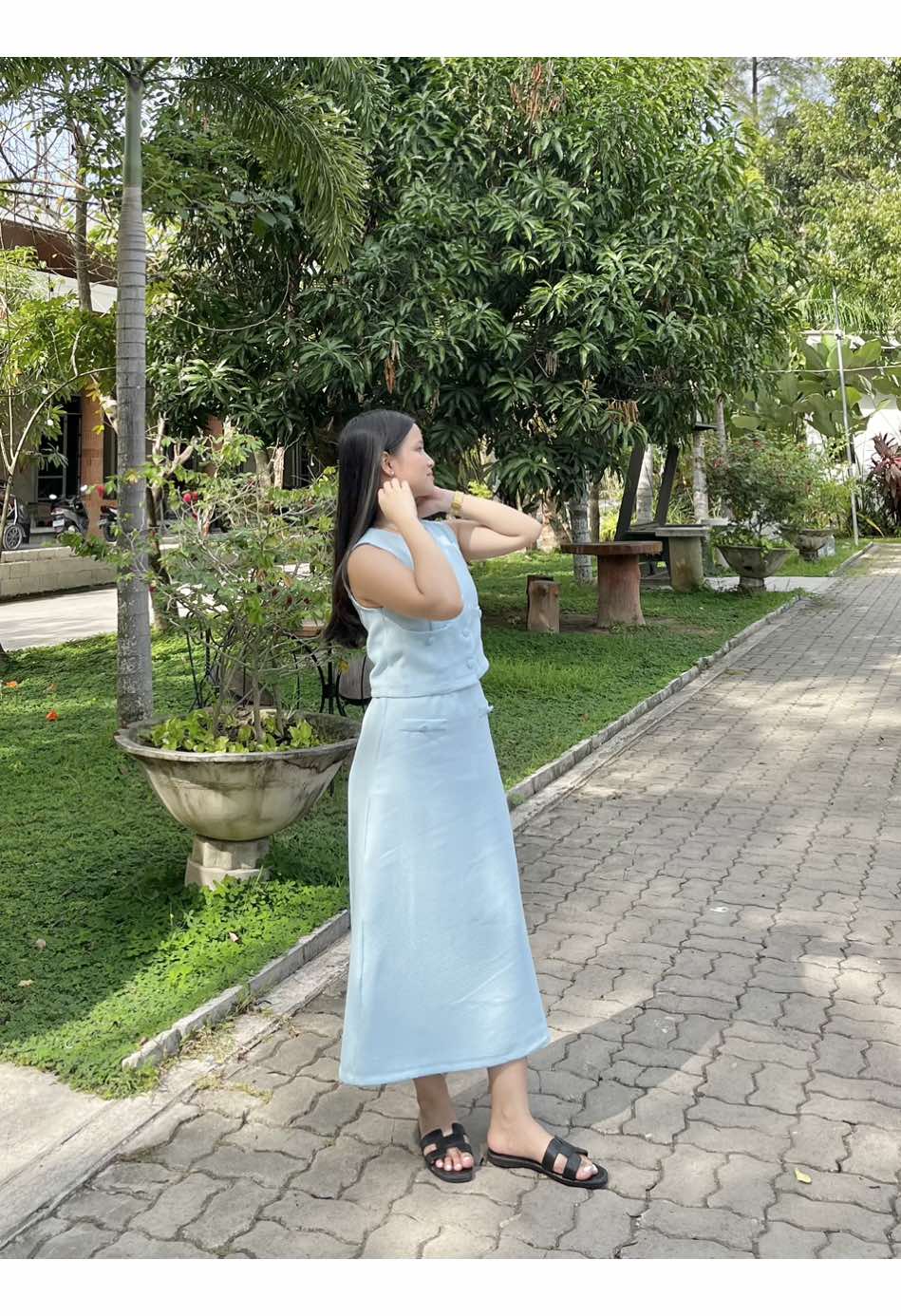 Love this tweed terno skirt so much 𐙚 ⋆✴︎ ᡣ𐭩˚ #coords #coordset #coordinates #tweedternoskirt #terno #tweed #ternoskirt #budolfinds #fyp #foryoupage 