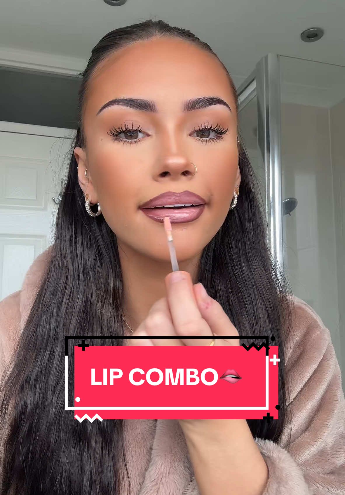 Replying to @Ruby Tipple-Peters the prettiest lip combo everrr🫦 #fyp #lipcombo #dollbeauty #nyx 