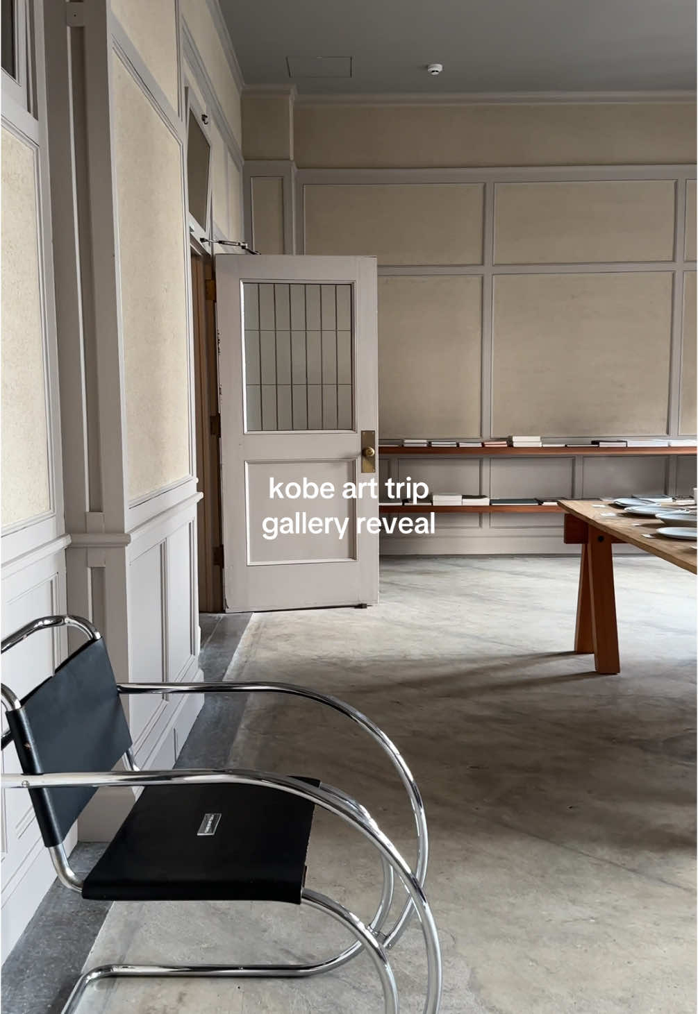 hands down one of my all time fav experiences in japan so far. this gallery was well worth the 3 hour journey from tokyo, I would do it every month if I could. I got lost in pure ectasy just going from room to room ❤️‍🩹 this art gallery covers a whole floor in a heritage building in downtown kobe. there are many different artists and designers exhibiting alongside each other, from contemporary to classic. a mix of local and international talent. something for everyone. there’s also a fully stocked book and gift shop!!! 100% recommend!!!! designed by architect teruhiro yanagihara, there’s also a branch in the south of france, in a city called arles. definitely a bucketlist item for this year :) #artgallery #gallery #kobejapan #japantravel #interiordesign #architecture #furnituredesign #japantiktok #artbooks #fyp #midcenturymodern #furniture 