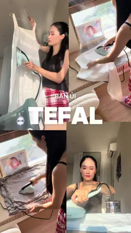 Sẵn sàng cho đại hội ủi đồ chưa các mom ơi 😌  #TefalVN #bànủihơinướcTefal #bànủihơinước #bànủi #bànủicầmtay