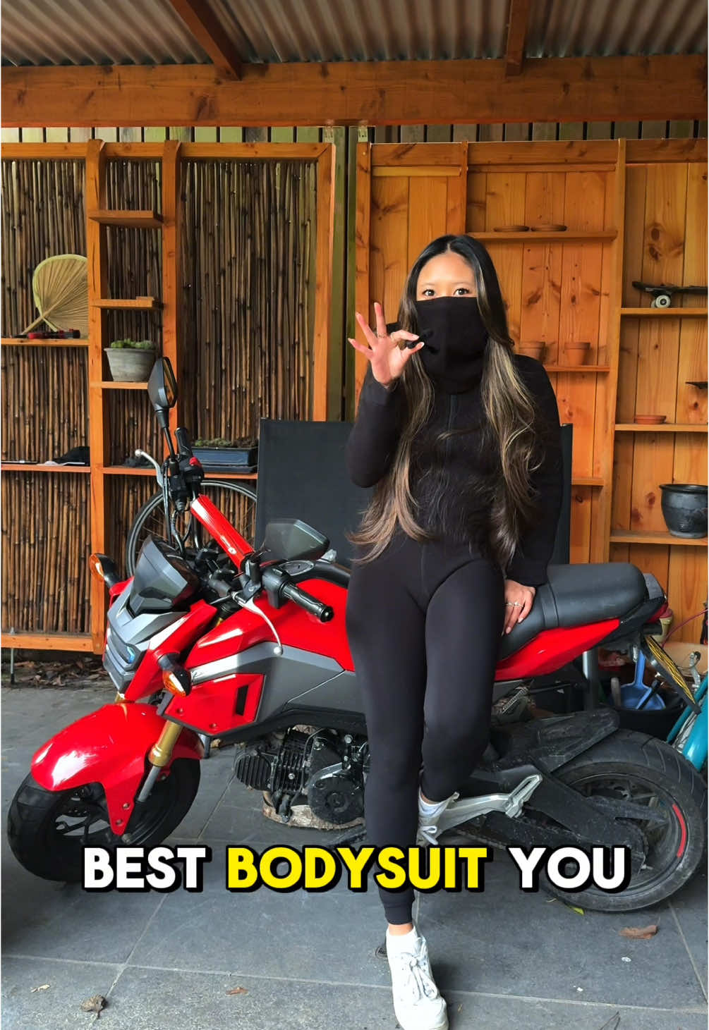 literally one of the best purchases i have ever made 🥹  for those wondering how i can ride in the cold weather, i found this amazing bodysuit that keeps me warm during the low temperatures 🥶 i used to ride with 5 layers of shirts (very thick ones too) and 3 layers of pants... and i can definitely tell you that i felt so restricted with so many pieces of clothing on. i honestly could barely ride and feel anything 🥲 with this €20 bodysuit from primark, i was able to wear less layers and feel myself move more, which was much better and felt safer as well. this bodysuit is honestly perfect for winter sports in general and i genuinely recommend it for anyone who gets cold too easily!! #biker #motorbike #motorcycle #bikertok #wintersports #girlrider 