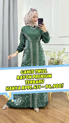 Gamis Twill Rayon Premium Model Kancing Terbaru Modern Kekinian Syari Produk Lokal - Batik Usman Muslim baru Hanya Rp91.471 - 94.900! #gamismurah #gamis #gamistwill 