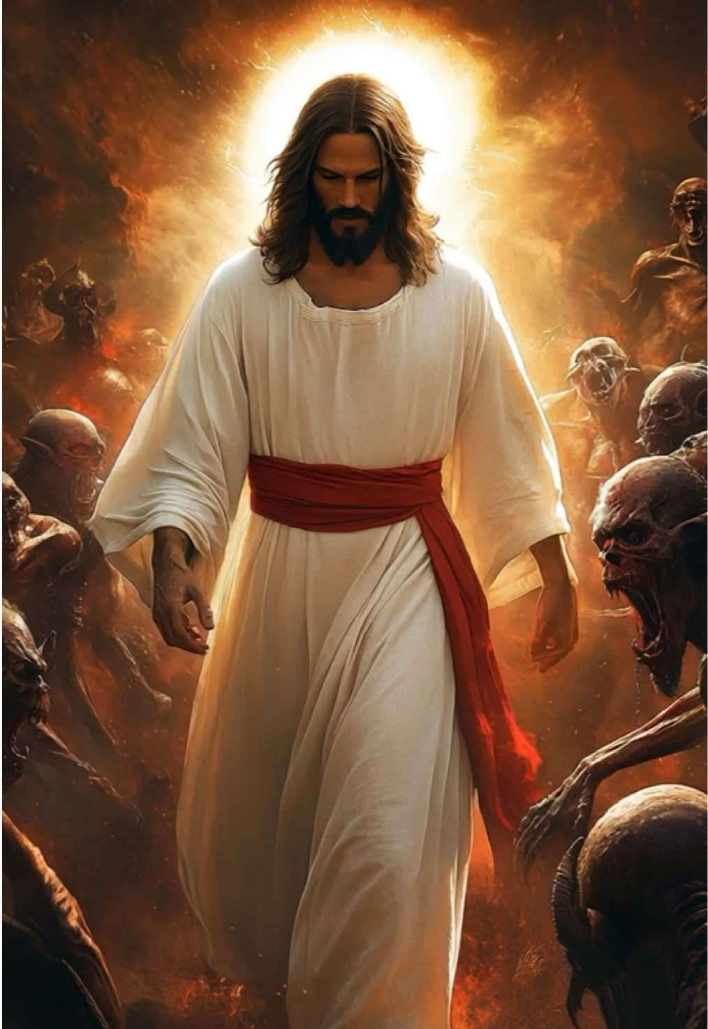 Jesus no inferno #jesus #jesuscristo #christ #fé #faith #cristao #cristaosnotiktok 