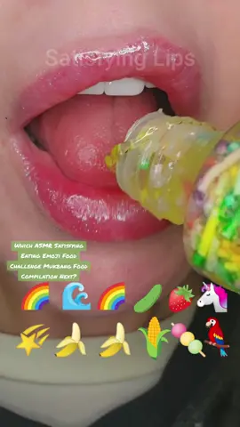 ASMR Satisfying Eating Emoji Food Challenge Eating Honey Jelly Candy, Kohakutou, Jelly, Fondant & More Delicious Treats #emojichallenge #satisfyinglips #satisfying #mukbang 