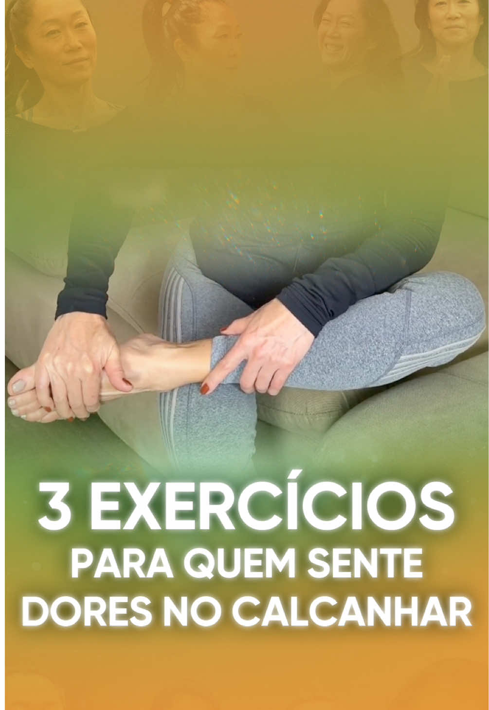 Ai que dor no calcanhar! 😫 Sabe aquela dor que aparece quando você começa a caminhar ou correr? Pode ser uma tendinite no calcâneo, que ocorre quando forçamos demais o tendão que liga o calcanhar à panturrilha, geralmente por falta de alongamento e fortalecimento. Mas não se preocupe! Vou te ensinar três exercícios para aliviar essa dor: 1️⃣ Alongamento na parede: Apoie as mãos na parede, deixe a perna que vai alongar atrás com o calcanhar no chão. Conte até dez e repita dez vezes. 2️⃣ Exercício de repetição: Apoie a mão na parede e faça o movimento dez vezes. Descanse contando até dez e repita dez vezes. 3️⃣ Exercício matinal: Antes de se levantar, realize o movimento dez vezes. Isso ajuda a começar o dia sem dor. Com esses simples exercícios, você pode desfrutar de caminhadas e corridas sem preocupações! E se quiser se aprofundar, tenho uma aula completa sobre cuidados com pés e tornozelos. Quer saber mais? Comente 
