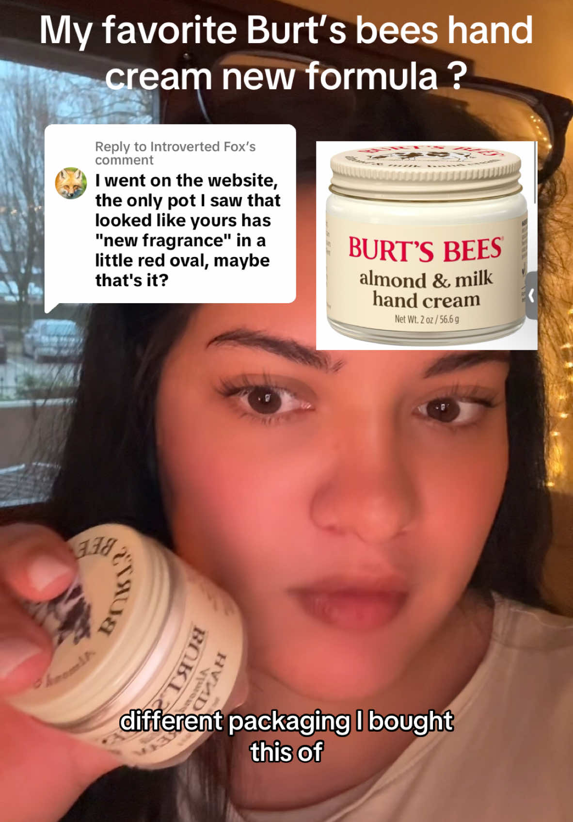 Replying to @Introverted Fox Burt’s bees hand cream, what happened ? #burtsbees #handcream 