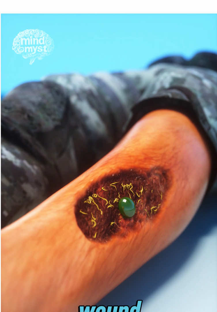 Did you know they used to treat infected wounds with wiggly maggots? 😱  #maggottherapy #History #medicine