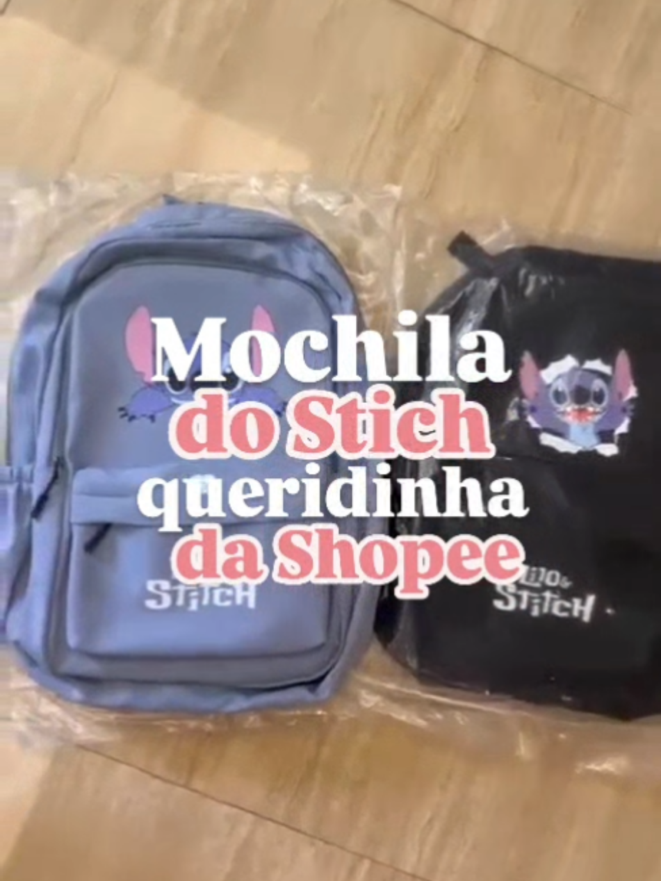 🛍 Achadinho da Shopee: Mochila do Stich  Comenta 