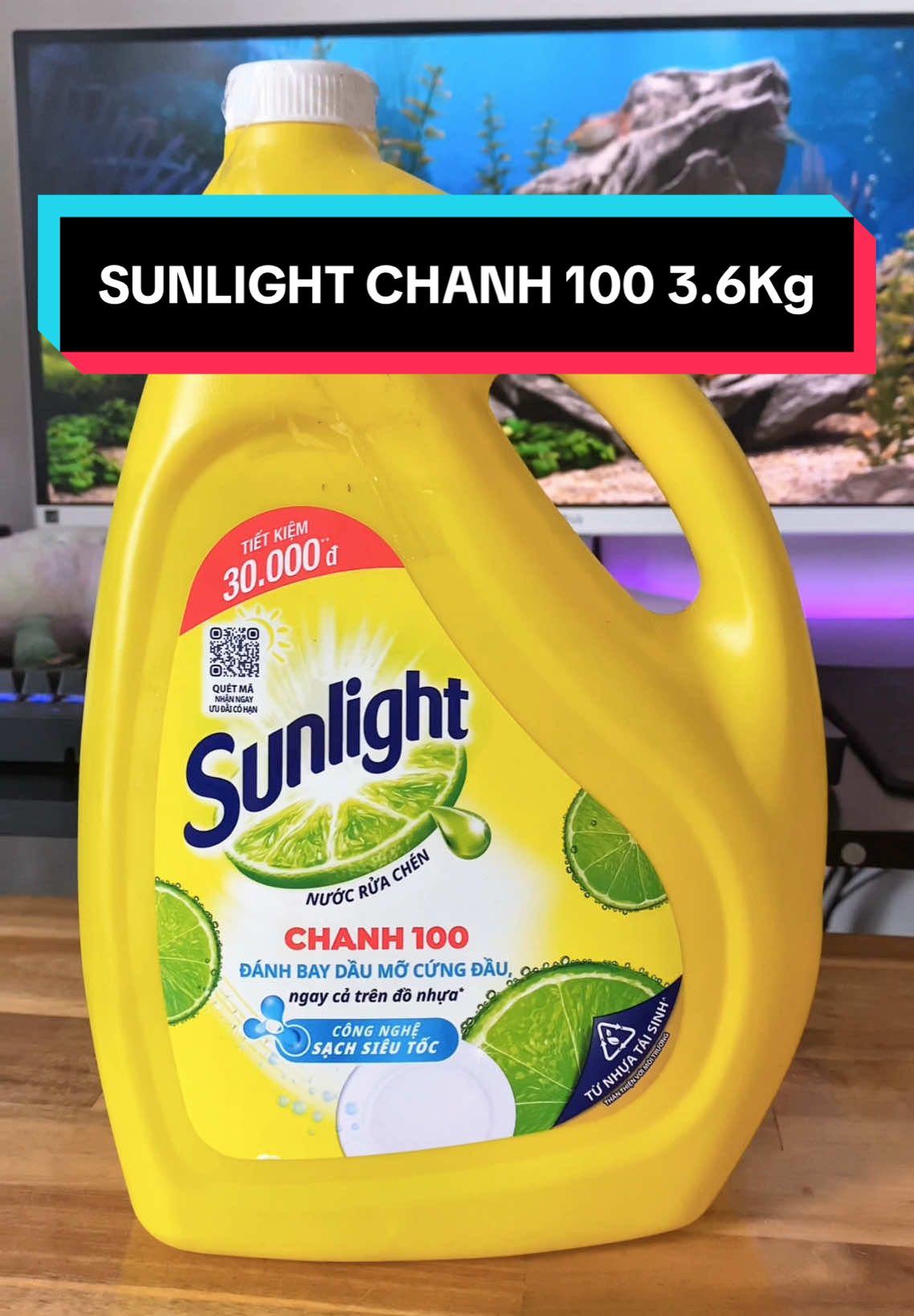 Nước rửa chén Sunlight Chanh 100 chai 3.6kg, công nghệ sạch siêu nhanh, đánh bay dầu mỡ kể cả trên đồ nhựa, siêu tiết kiệm 😍 #bebereview #bebe #review #sunlight #nuocruachen #nuocruachentupha #sunlightchanh100 #sunlightchanh3ki6 