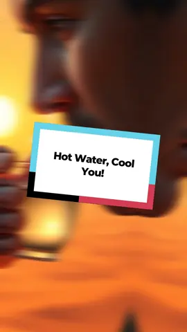 Drinking hot water can actually cool you down faster than sipping on cold water... #LifeHacks #StayCool