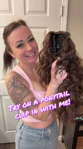 18 inch ponytail extension. Can you tell?! #ponytailextensions #voluminousponytail #ponytailwig #ponytailclipin #wig #wigtok #wiginfluencer #brunette #brownhair @ORSUNCER HAIR 