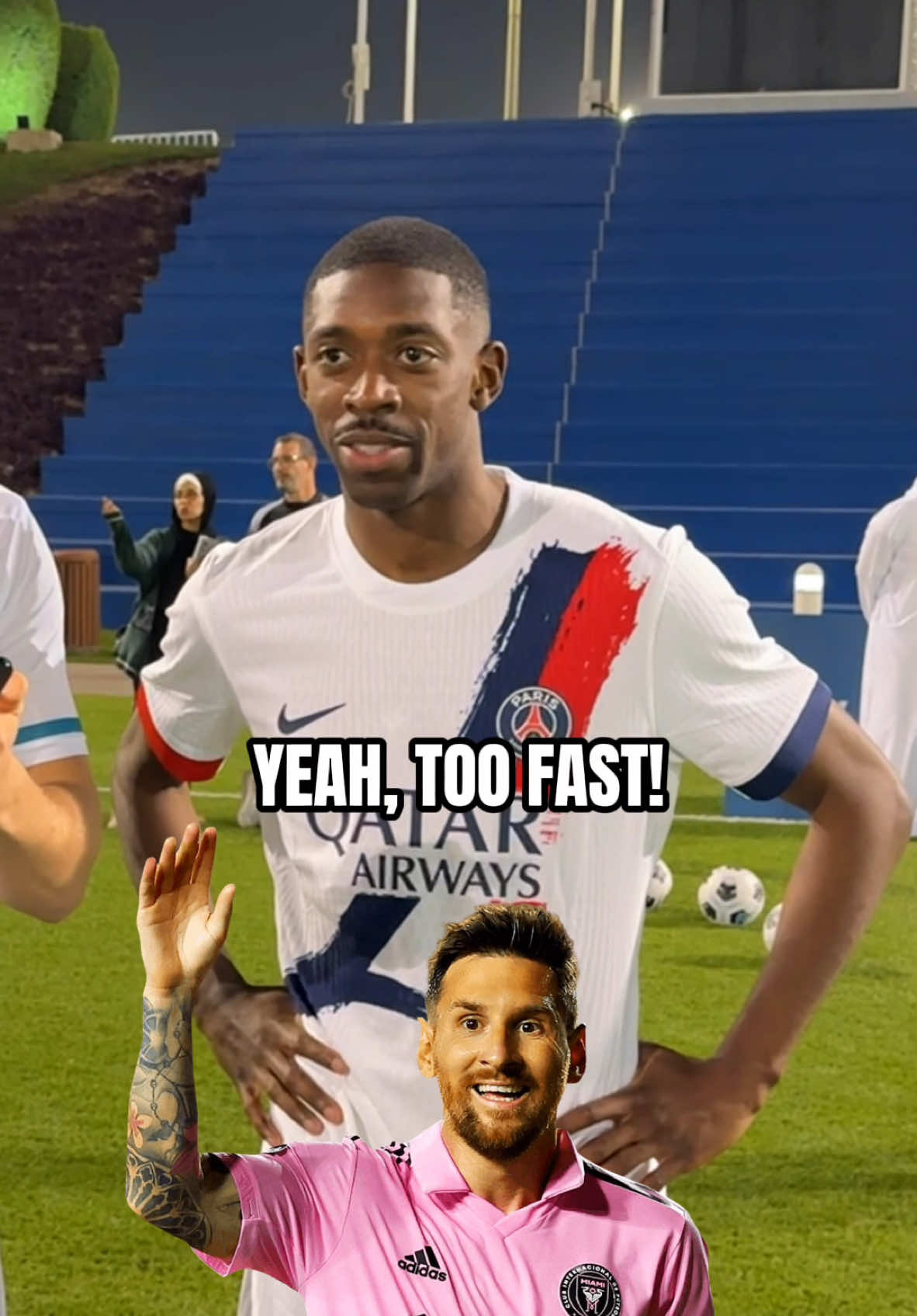 DEMBÉLÉ IS FASTER THAN THEM ALL!!😂 Huge thanks to @Visit Qatar 🙌🏼 #VisitQatarTour2025 #PSGVisitQatarTour2025 @psg 