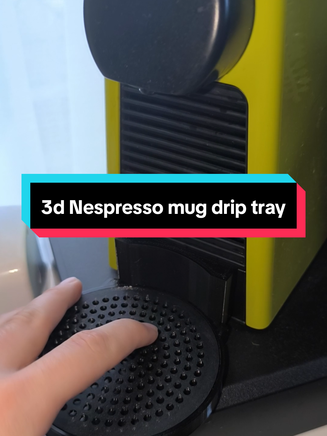 Ιδέες για να χωρέσεις μεγάλες κούπες κάτω από την καφεμηχανη Nespresso. Εκτύπωση 3d βάσης #3dprinting #nespresso #DIY #ideas #foryou