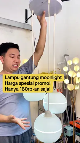 Lampu gantung moonlight Harga spesial promo! #lampu #lampugantung #lampugantungmoonlight #lampugantungbola #lampugantungbulat #lampugantungestetik #lampugantungmurah @BELLVANIA.STORE01 