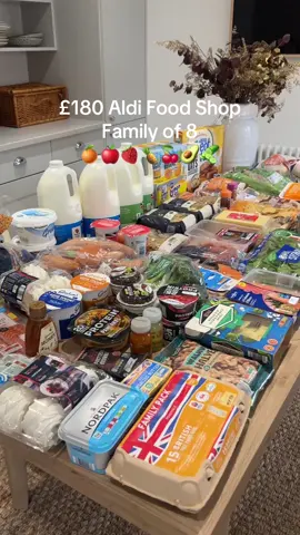 £180 @Aldi UK food shop & fridge restock #groceryhaul we also got potatoes, deodorant, toothpaste and kitchen roll! Let the egg debate commence 🤣 #restockasmr #restock #fridgeorganization #fridgerestock #aldi #aldihaul 
