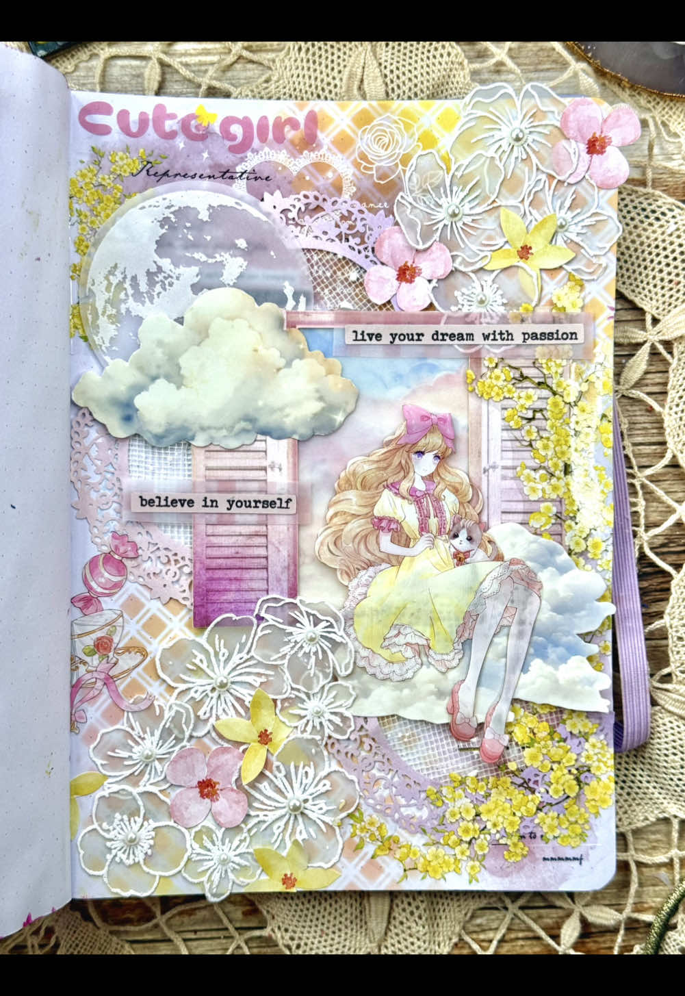 ASMR Dreamy Girl spread 🌸☁️🌙🎀🌼✨🦄💭 I wanted to create something with a Sailor Moon vibe, and here’s how it turned out! 🌙✨🌸💭 What do you think? Moon paper from @lblyxir 🌷💎🎀 Link 🔗 https://lblyxir.com/?ref=wdwriwmp 🔗 Product name: MT-I62-04✨ Use code TORIJOURNAL10 to get 10% off 🎁 Yellow flower PET tape from @MooboomPlanner 🪐💖 Link 🔗 https://mooboom.shop/?ref=hdajwgxz ✨ Products name: The branches of the Trees PET Tape Style: G💕 Use code TORI to get 15% off☺️🎁 Watercolor stickers from @Obujo 💝✨ Link 🔗 https://obujo.com/?ref=lmavokkn 🔗 Product name: Lace Themed PET Stickers Design: D 🌹 Use code ToriJournal to get 10% off 🎁 Window from @AuriicLeaf 🍃💕✨ Link 🔗 https://auriicleaf.com/?ref=TORIJOURNAL Products code: p082303✨ Use code ToriJournal to get 10% off☺️🎁 Sky washi tape from @loloyayastationery 🌼💗 Link 🔗 https://www.loloyaya.com/?ref=fdomubfp Product code: T0074 ✨ Use code TORIJOURNAL to get 10% off 🎁🥰 Other products from @estarcase 🦋✨ Link 🔗 https://estarcase.com/?ref=ToriJournal 🌷 ‼️ Products names and codes:  Vintage Scissor NOV-404-Bronze-A , Ink Pads NOV-855 , Organizer Paper Bag NOV-832-3 , Round Head Sponge Brush NOV-1290-C , Word Stickers NOV-54-2 , Double-sided Foam Adhesive NOV-274-2 , textured paper NOV-363-1 , White Pearl Stickers NOV-289-1 , Flower Vellum Paper NOV-704-A  Use code ToriJournal12 get 12%off 🎁💕 Also you can find the links and discount codes in my profile bio ✨🫶🏻 #journaling #journalcommunity #journalspread #journalpage #BulletJournal #journaladdict #journalideas #journallove #journalart #journalprompt #journalism #journalist #aestheticjournal #vintagejournal #fyp #asmrjournal #journalwithme #scrapbooking #creativephonecase #phonecasedesign #phonecaseideas #phonecasediy #phonecase #asmr #paper #washitape #sticker #creativejournal #bujocommunity