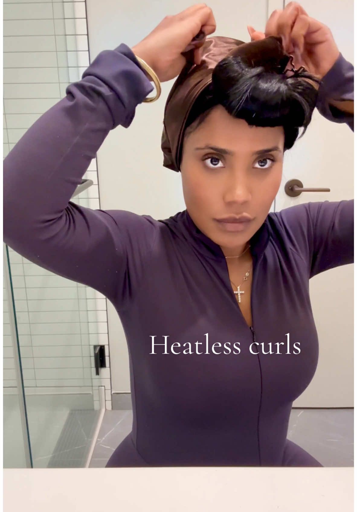 Let’s try these heartless curl rods from Amazon with my new sew in install #overnightblowout #heatlesscurls #fy #fyp