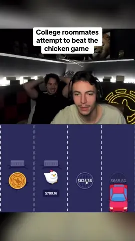 College roommates attempt to beat the chicken game #kickstreaming 